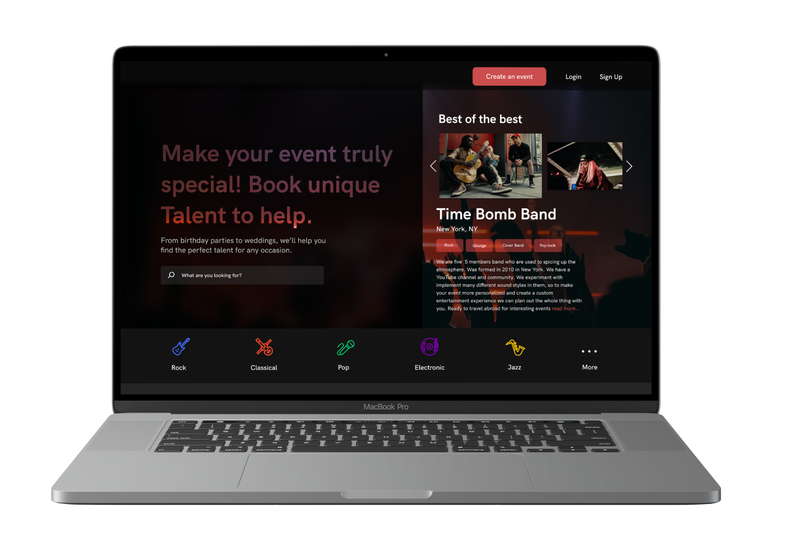 The music marketplace app