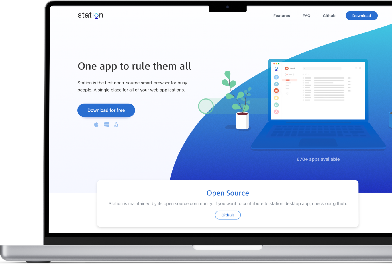 Station workspace app