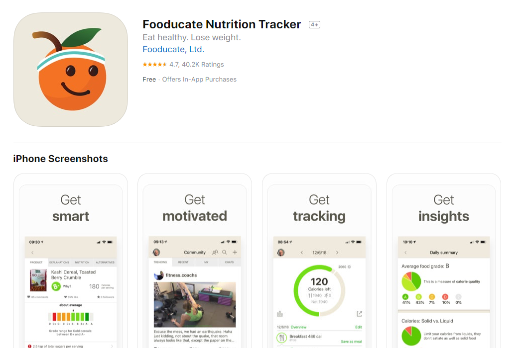 Fooducate_Nurtirion_Tracker