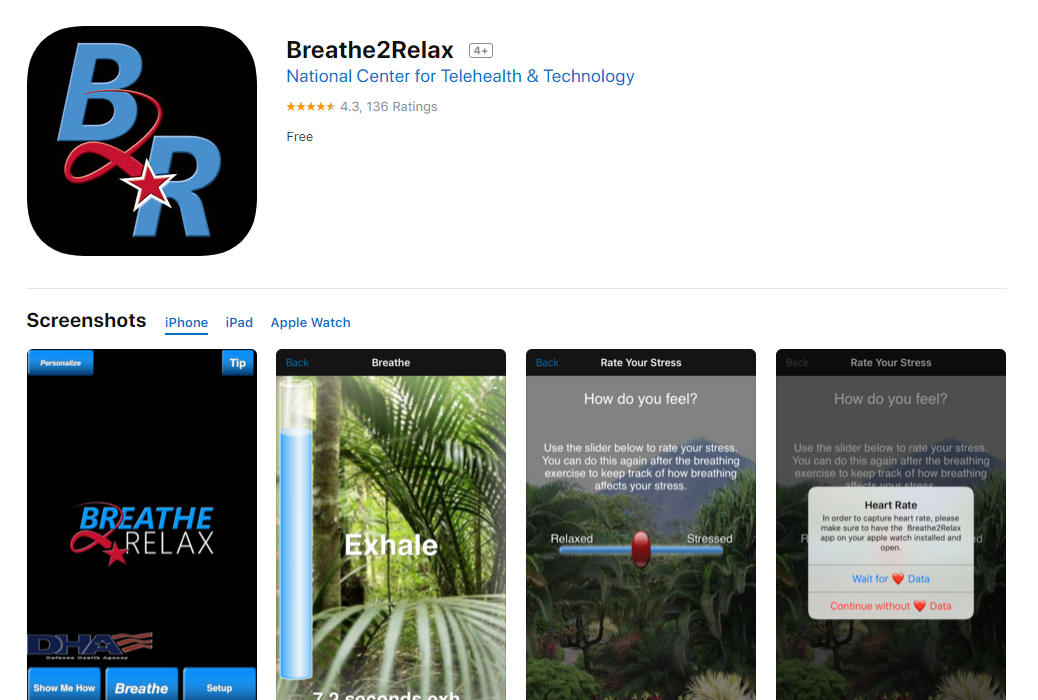 breathe to relax app on itunes