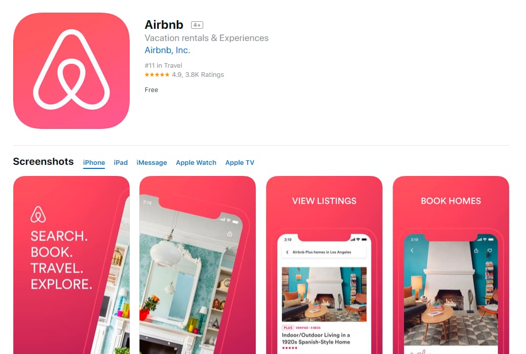 airbnb similar apps