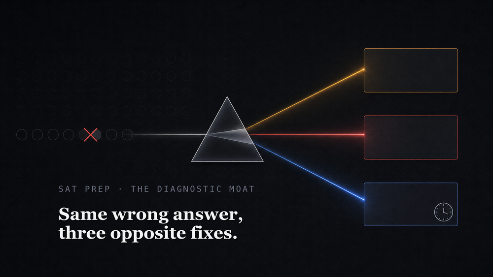 Diagnostic Analytics for SAT Prep: Careless vs Concept vs Pacing