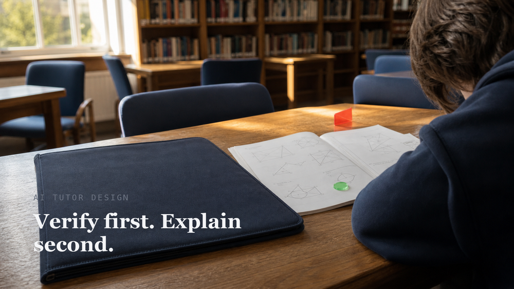 The AI Tutor That Doesn't Lie: Grounding SAT Math So It Stops Teaching the Wrong Method